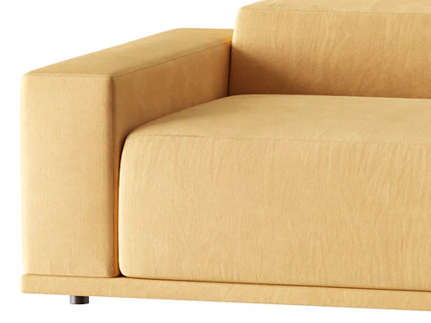 WHEAT PERFORMANCE VELVET SOFA 3D Model