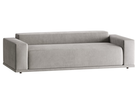 WHEAT PERFORMANCE VELVET SOFA 3D मॉडल