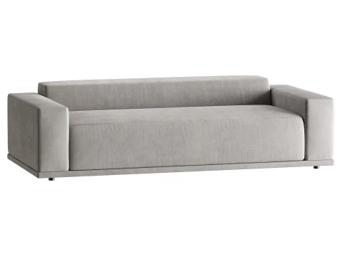 WHEAT PERFORMANCE VELVET SOFA 3D Model