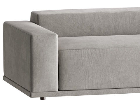 WHEAT PERFORMANCE VELVET SOFA 3D मॉडल