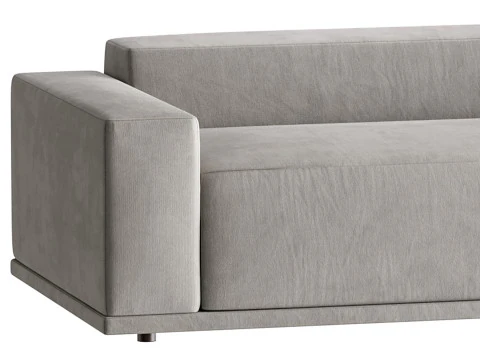 WHEAT PERFORMANCE VELVET SOFA 3D Model