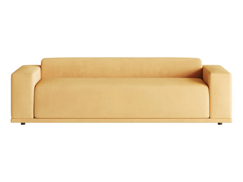 WHEAT PERFORMANCE VELVET SOFA 3D Model