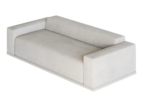 WHEAT PERFORMANCE VELVET SOFA 3D Model