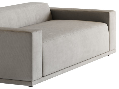 WHEAT PERFORMANCE VELVET SOFA 3D मॉडल