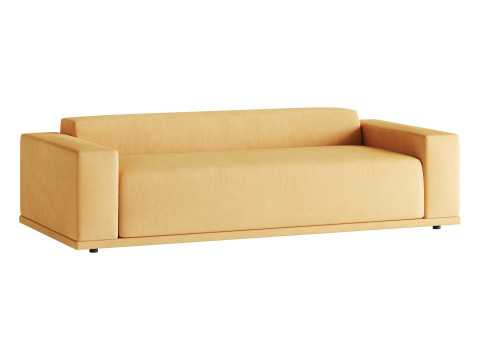 WHEAT PERFORMANCE VELVET SOFA 3D मॉडल