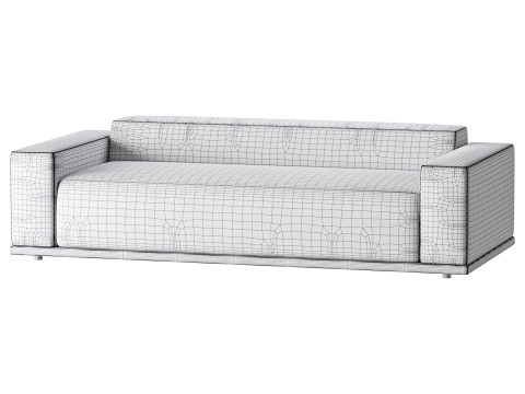WHEAT PERFORMANCE VELVET SOFA 3D मॉडल
