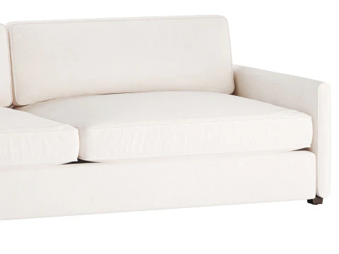 WHITE PERFORMANCE FABRIC SOFA 3D Model