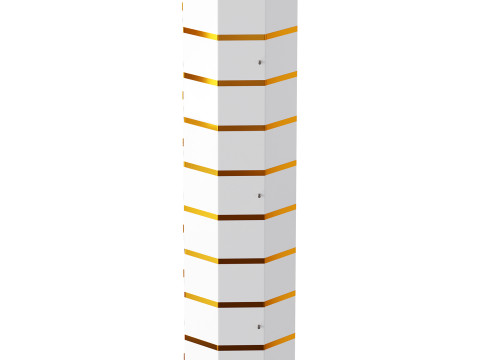 White Swivel Rotating Shoe Rack Modelo 3D