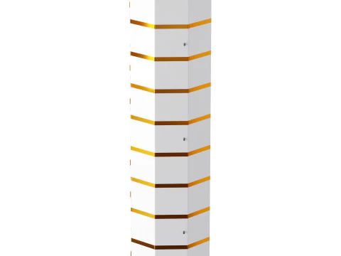 White Swivel Rotating Shoe Rack 3D Model