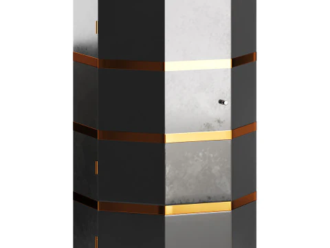 White Swivel Rotating Shoe Rack 3D Model