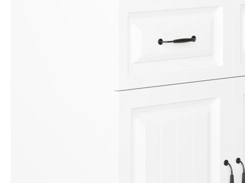 White Wooden Buffets 3D Model
