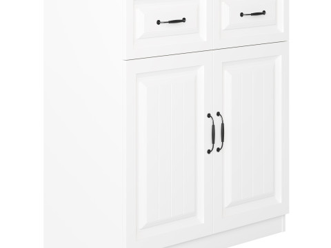 White Wooden Buffets 3D Модель