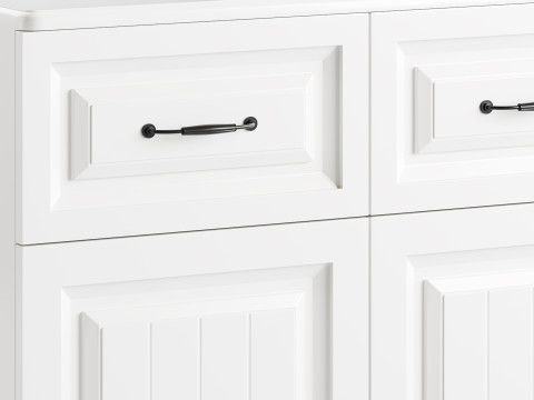 White Wooden Buffets 3D Модель