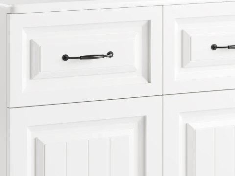 White Wooden Buffets 3D Model
