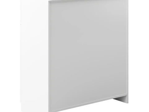 White Wooden Buffets 3D Model