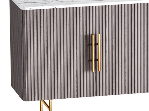 Wide Top Sideboard Modèle 3D