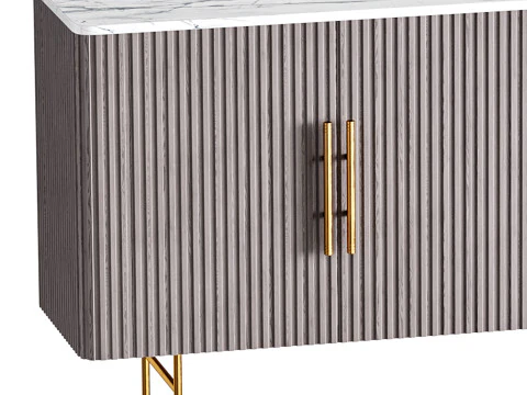 Credenza con piano ampio Modello 3D