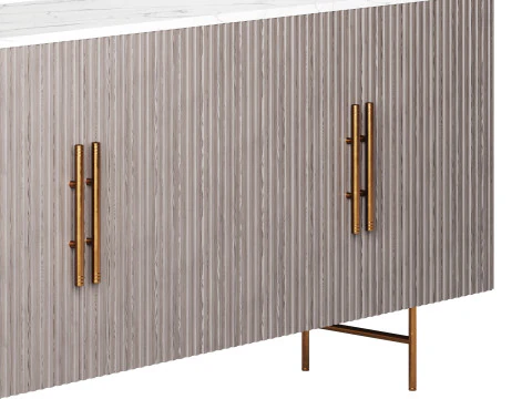 Credenza con piano ampio Modello 3D