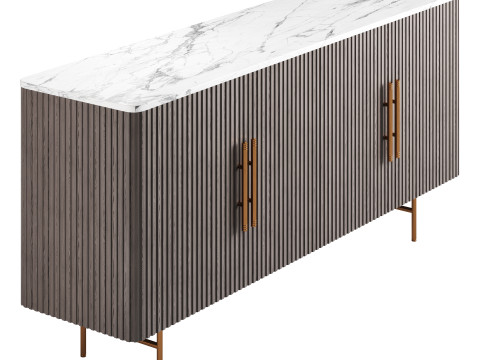 Wide Top Sideboard Modèle 3D