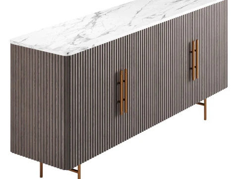 Credenza con piano ampio Modello 3D