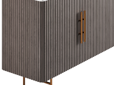 Wide Top Sideboard Modèle 3D