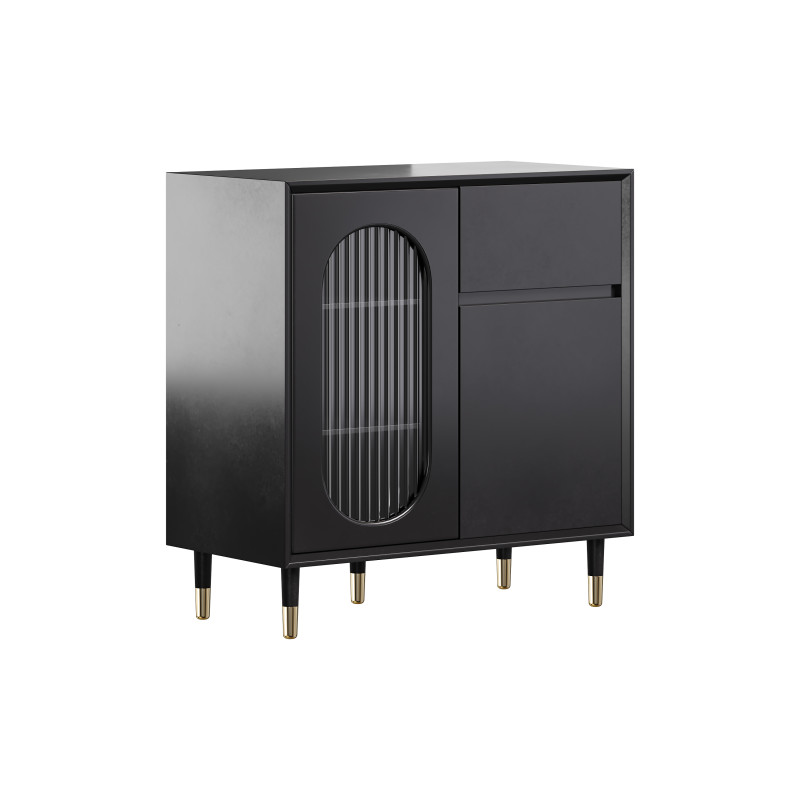 Wood Glam Sideboard Credenza 1 3D 模型 .c4d .max .obj .3ds .fbx .stl .blend 