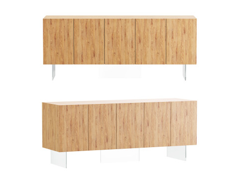 Wood Sideboard 3Dモデル