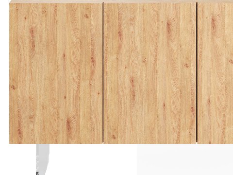 Wood Sideboard 3D 모델