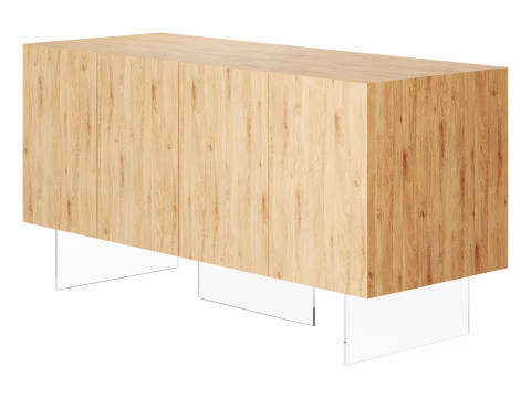 Wood Sideboard 3D 모델