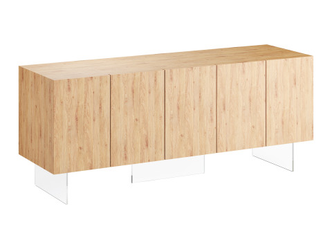 Wood Sideboard 3D 모델