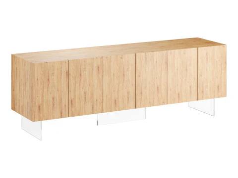 Wood Sideboard 3D Model