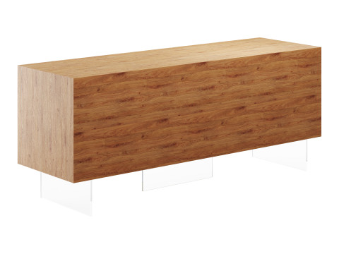 Wood Sideboard 3D 모델