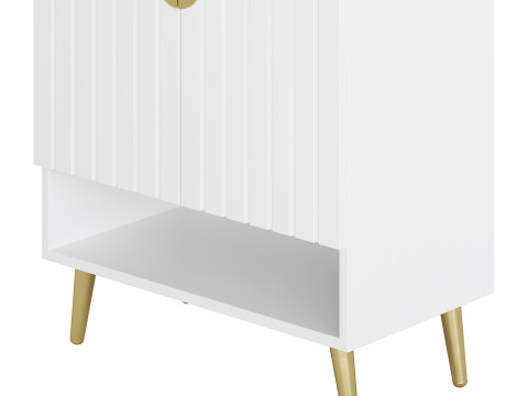 Yellar Nordic Entryway White Shoe Storagel Modelo 3D