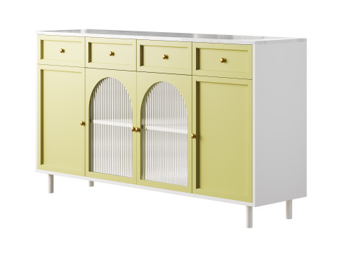 Contemporary Wooden Sideboard Credenza 3D Model