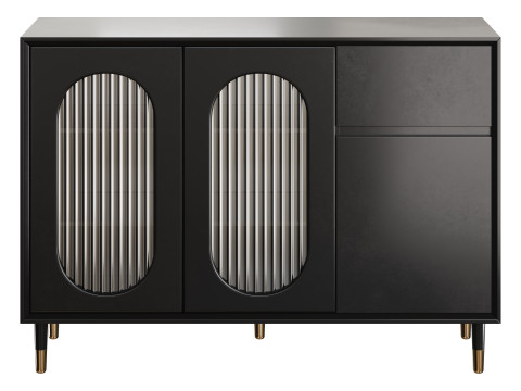 Wood Glam Sideboard Credenza 2 3D Model