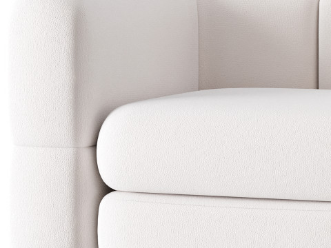 Armchair Brera Velor Cherry 3D Модель