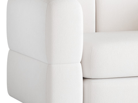 Armchair Brera Velor Cherry 3D Модель