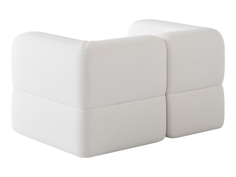 Armchair Brera Velor Cherry 3D Модель