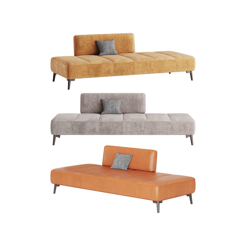 Art Deco Sofa 3D 模型 .c4d .max .obj .3ds .fbx .stl .blend