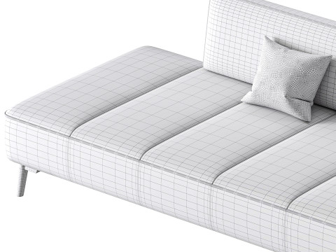 Art Deco Sofa 3D 模型