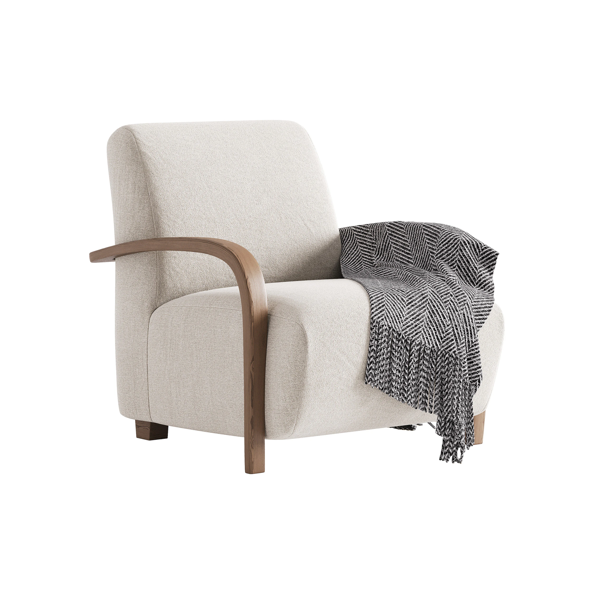 BOLERO UPHOLSTERED CHAIR 3D Model .c4d .max .obj .3ds .fbx .stl .blend 