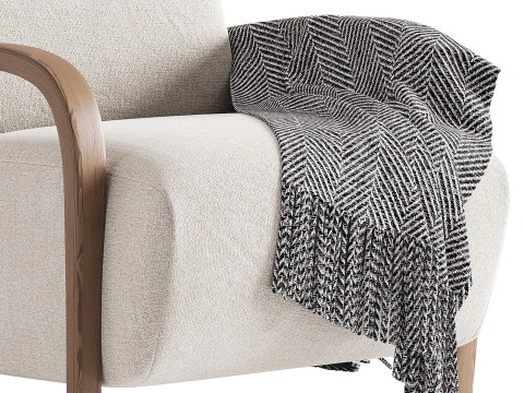 BOLERO UPHOLSTERED CHAIR 3D Model