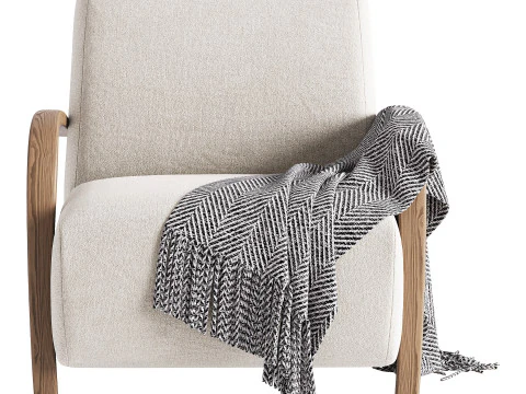 BOLERO UPHOLSTERED CHAIR 3D Model