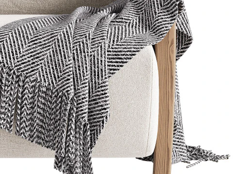 BOLERO UPHOLSTERED CHAIR 3D Model