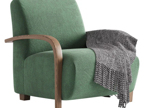 BOLERO UPHOLSTERED CHAIR 3D Model