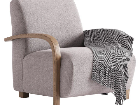 BOLERO UPHOLSTERED CHAIR 3D Model