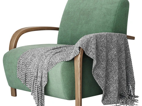 BOLERO UPHOLSTERED CHAIR 3D Model
