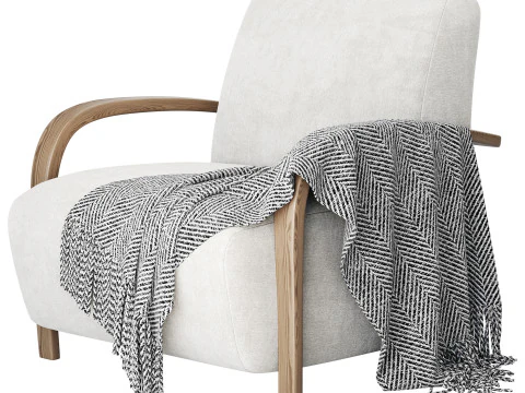 BOLERO UPHOLSTERED CHAIR 3D Model