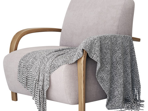 BOLERO UPHOLSTERED CHAIR Modelo 3D