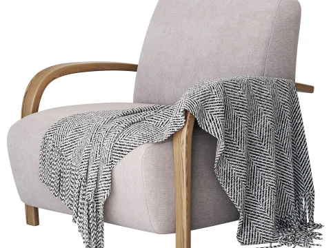 BOLERO UPHOLSTERED CHAIR 3D Model